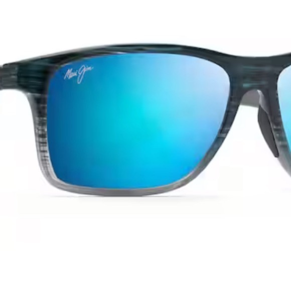 Maui Jim Onshore (grey stripe with blue polarized lenses)